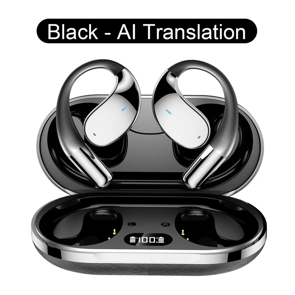 Q39 Wireless Earphones Open Ear Bluetooth 5.4 OWS Headphones Gym Sports Earbuds