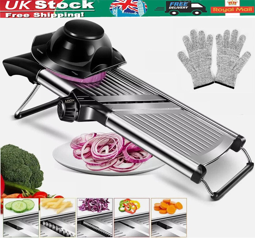 Updated Professional Mandolin Slicer Vegetable Cutter Food Fruit Chopper Gretar
