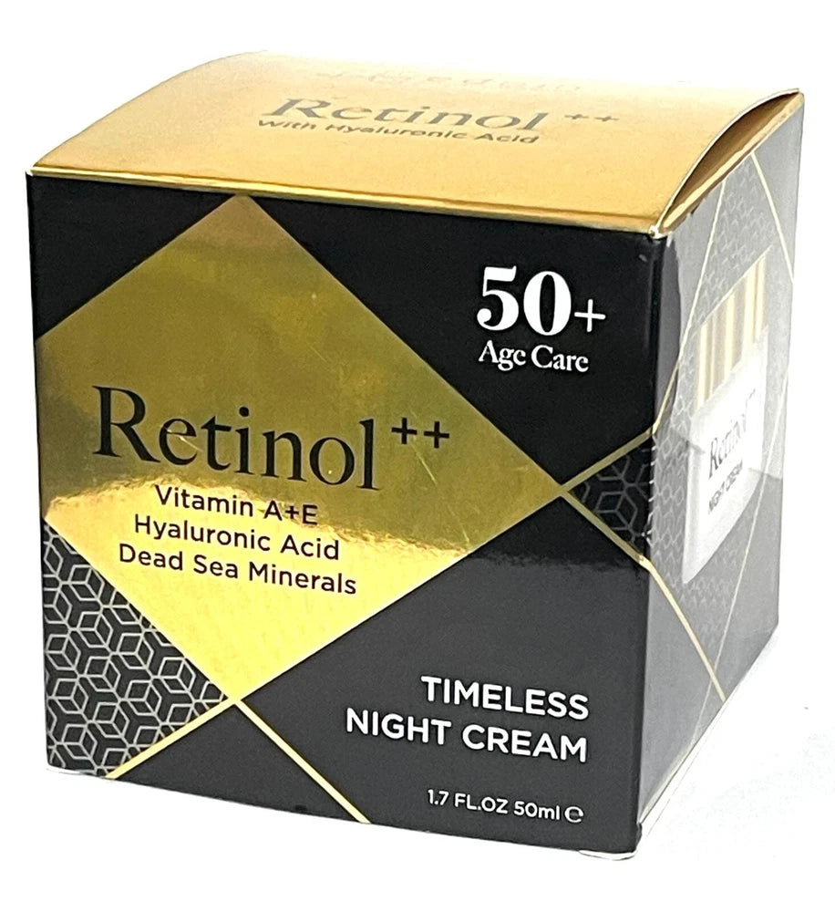 Edom Age 50+ Timeless Night Cream Retinol Facial Hyaluronic Dead Sea Minerals