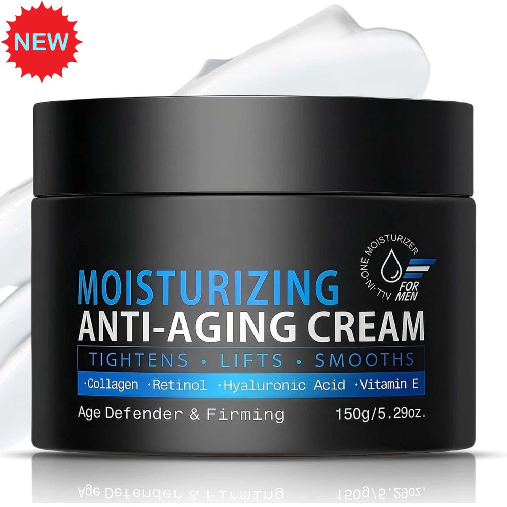 Men's Face Moisturiser Anti Ageing Cream Hydrating Face Lift Cream for Men 150g