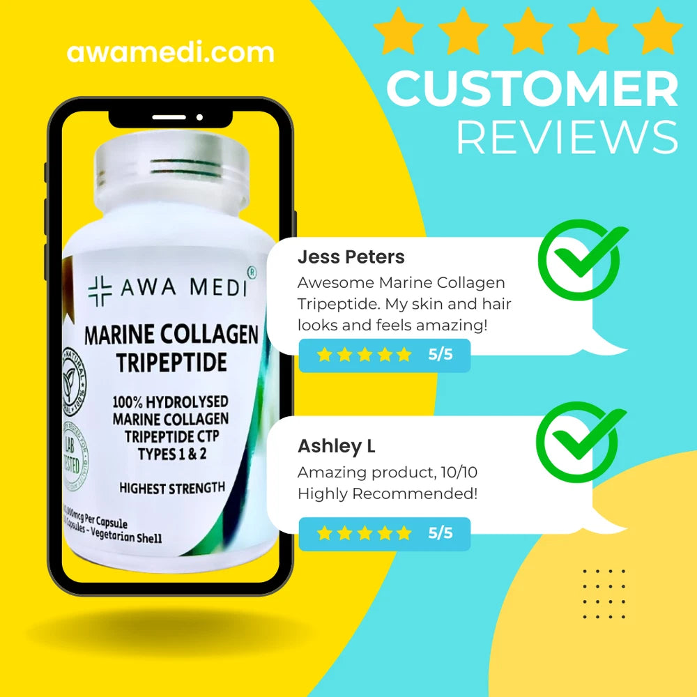 MARINE COLLAGEN CREAM GHK-Cu PEPTIDE ANTI-AGEING ANTI-WRINKLE FACE CREAM BUNDLE