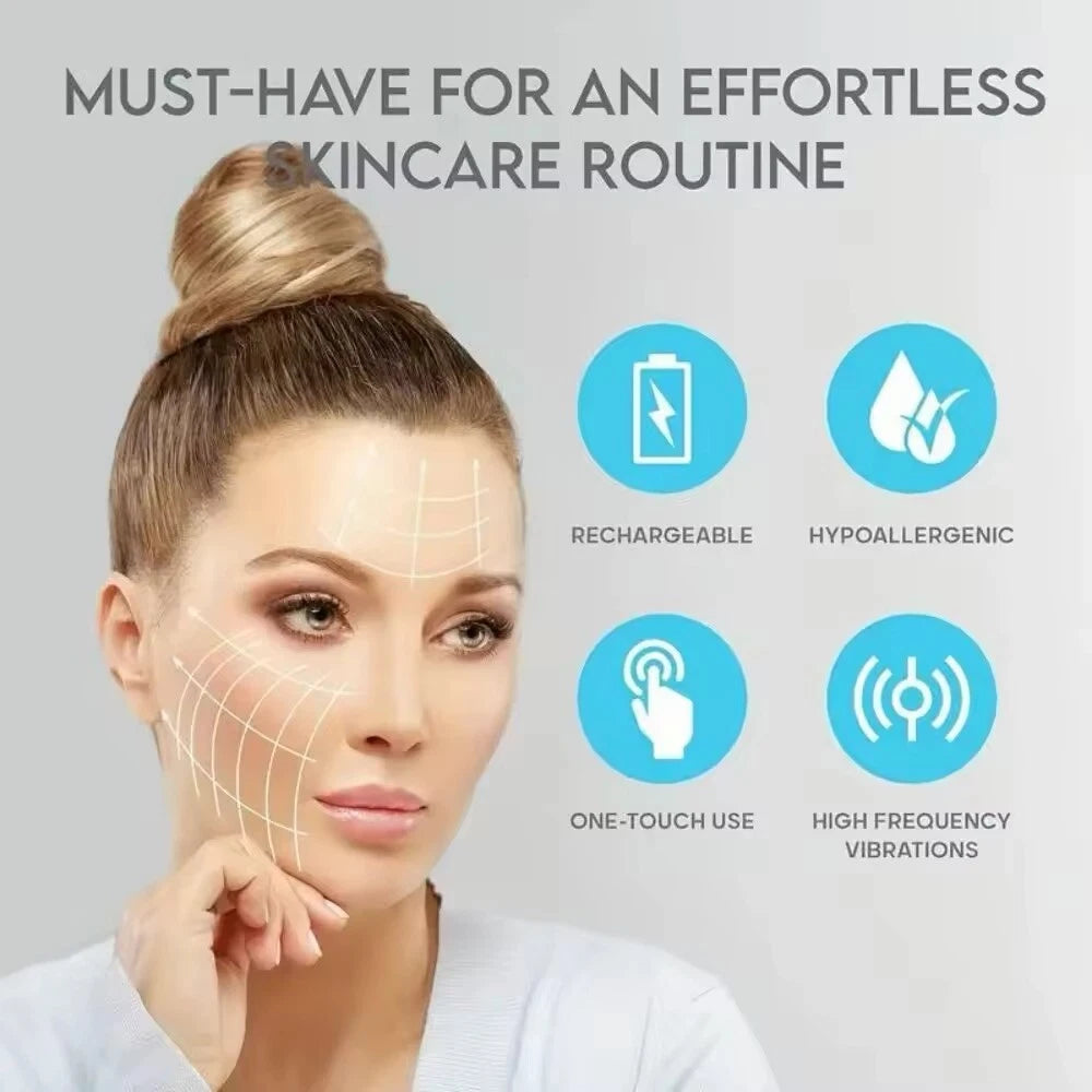 Facial Skin Scrubber, Ultrasonic Skin Spatula Face Blackhead Remover Machine🇬🇧