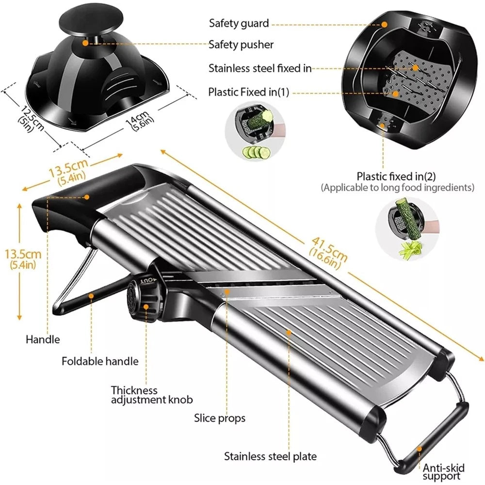 Professional Mandolin Slicer Vegetable Cutter Food Fruit Chopper Gretar Tool