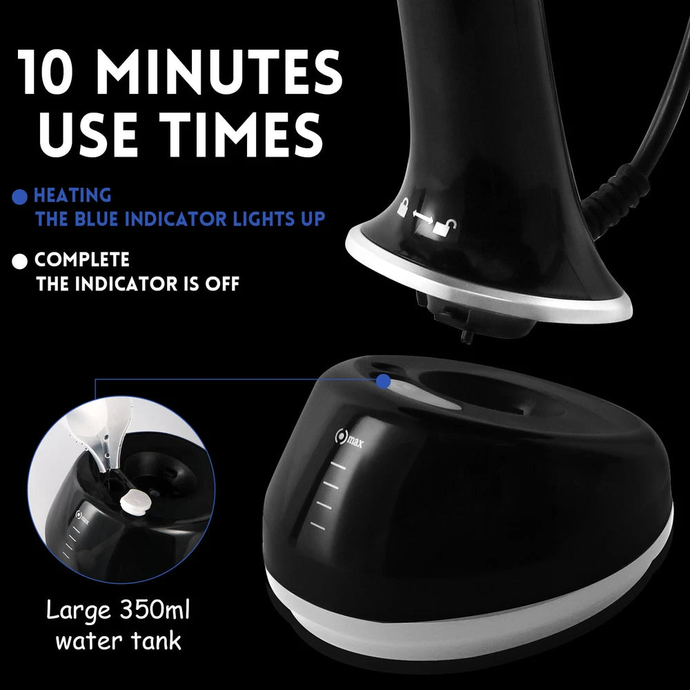 Portable Handheld Garment Clothes Steamer Travel Steam Iron Heat Fast UK