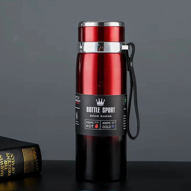 1L Thermal Water Bottle Keep Cold and Hot Water Bottle Thermos for Water Tea Cof