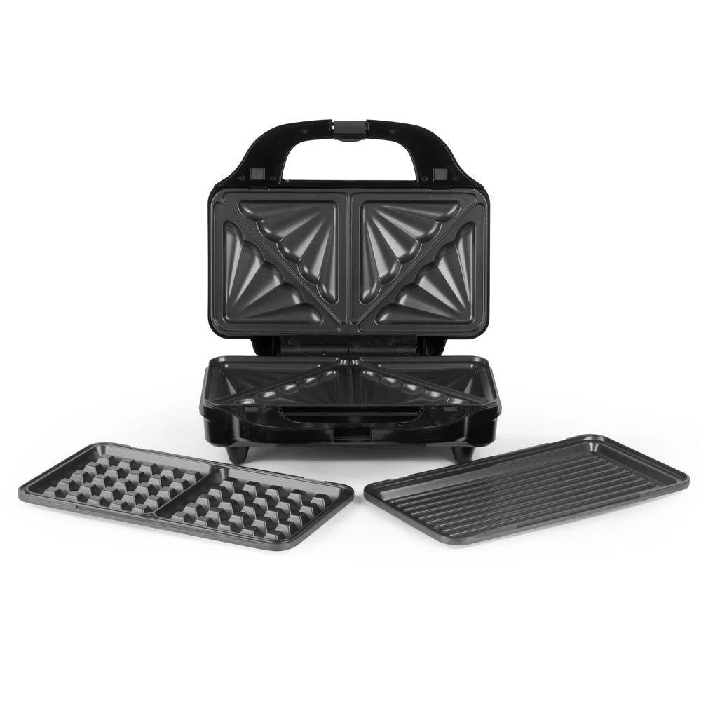 Salter Snack Maker 3-in-1 Sandwich Toaster Waffle Maker Panini Press (Open Box)