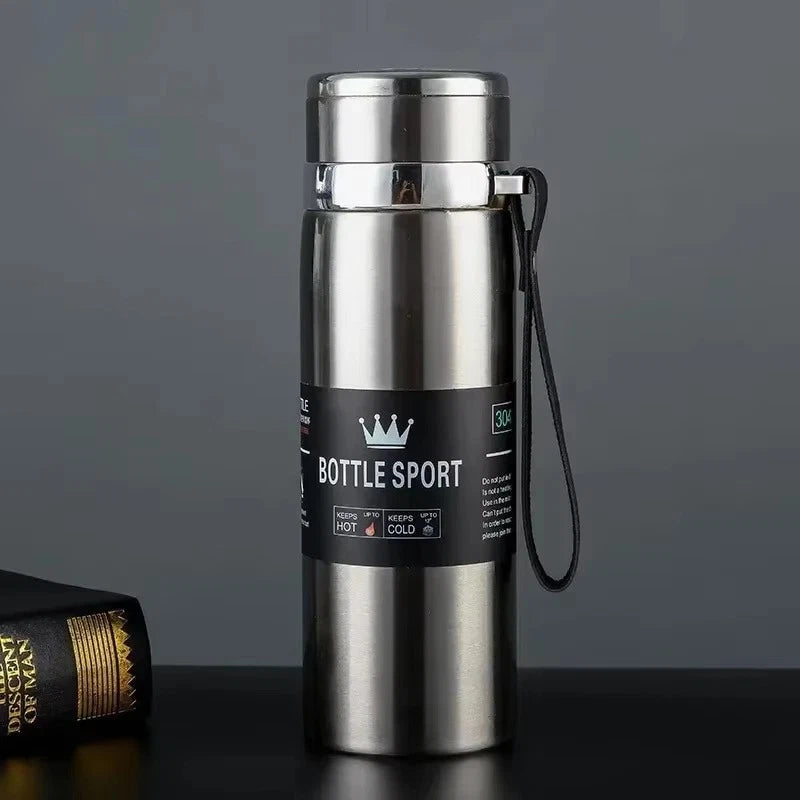 1L Thermal Water Bottle Keep Cold and Hot Water Bottle Thermos for Water Tea Cof