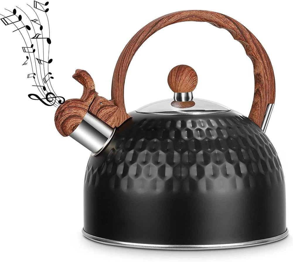 Whistling Kettle 2.5Liter Tea Kettle for Gas Stove Home Kitchen Kettle Cooker UK