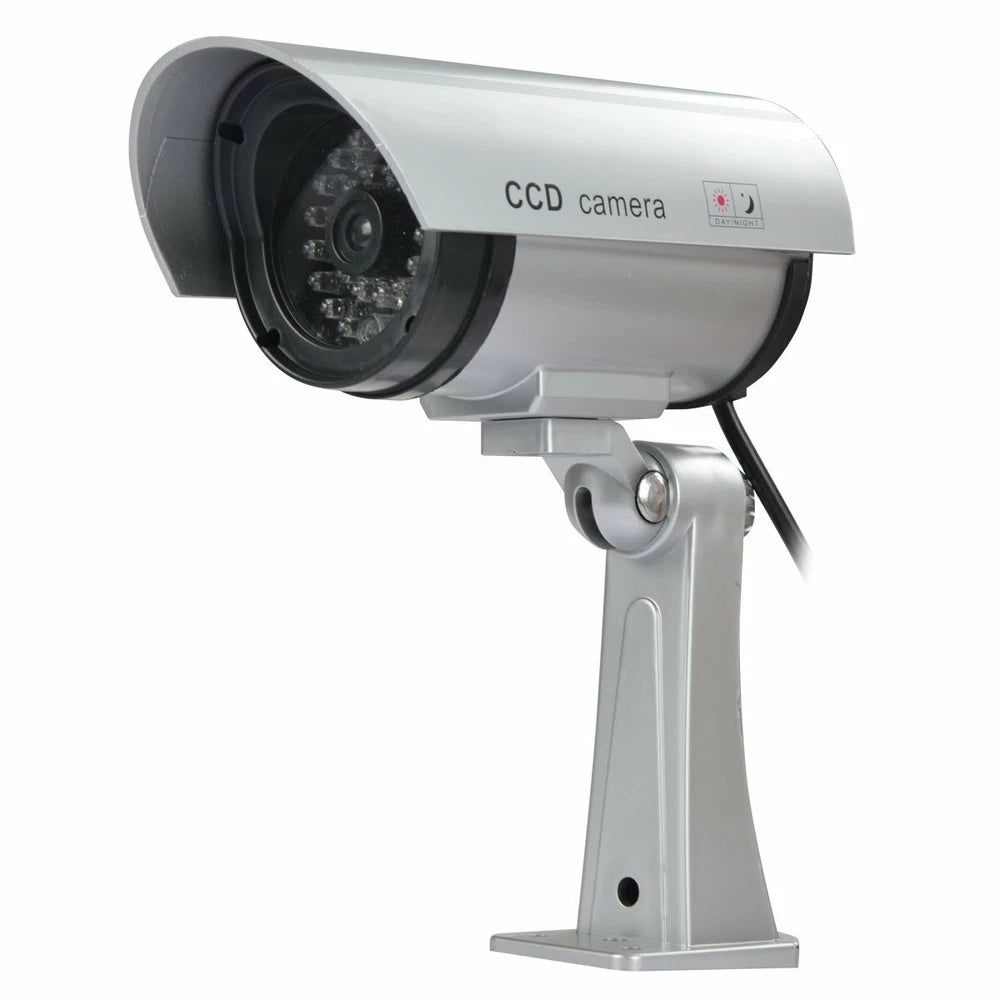 Fake  CCTV Security Camera Flashing LED Indoor Outdoor Surveillance