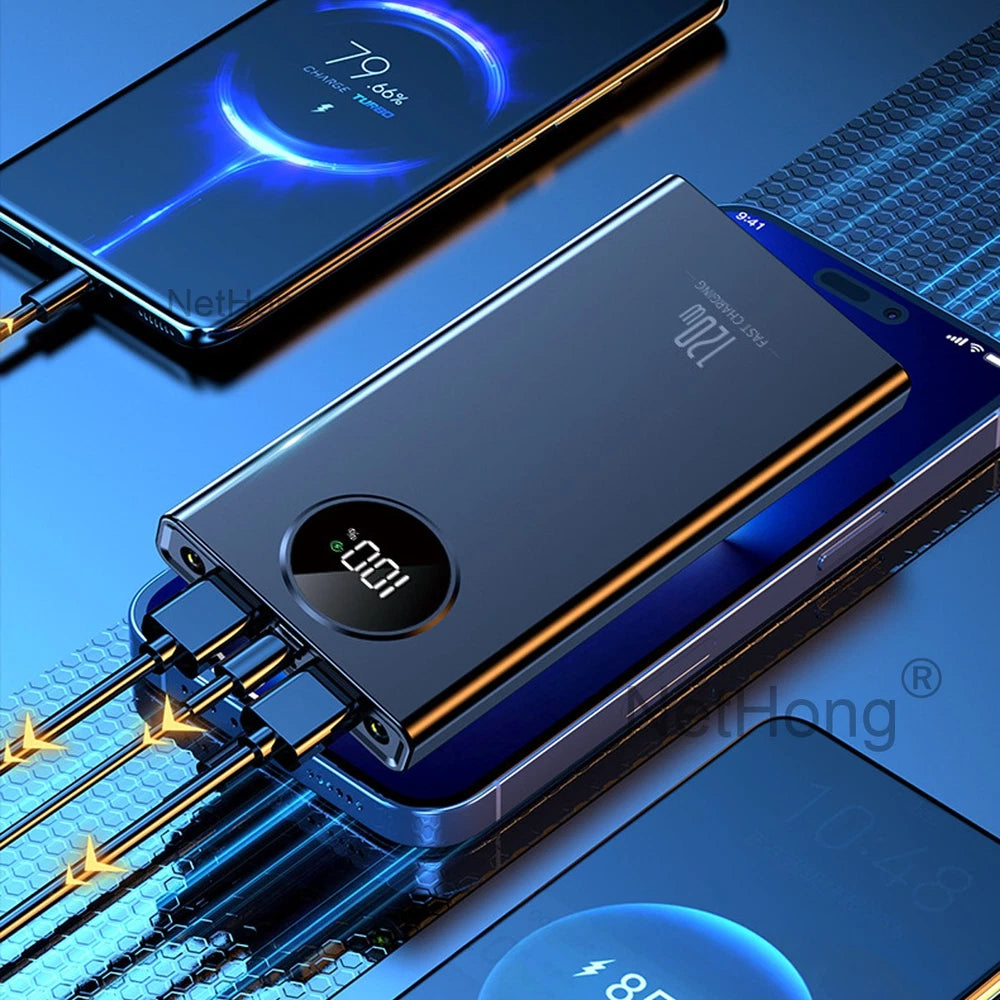 9000000mAh Power Bank Fast Charger Battery Pack Portable 4 USB for Mobile Phone.