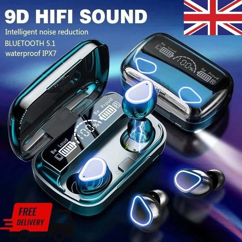 Bluetooth Wireless Headphones TWS Earphones Mini In-Ear Pods For Android iPhone