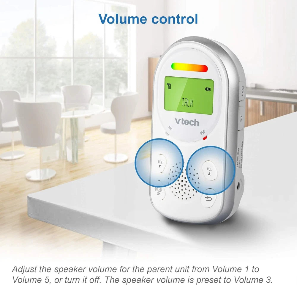 VTech Baby Monitor Long Range, up to 1,000ft, Audio 2-Way Audio Talk