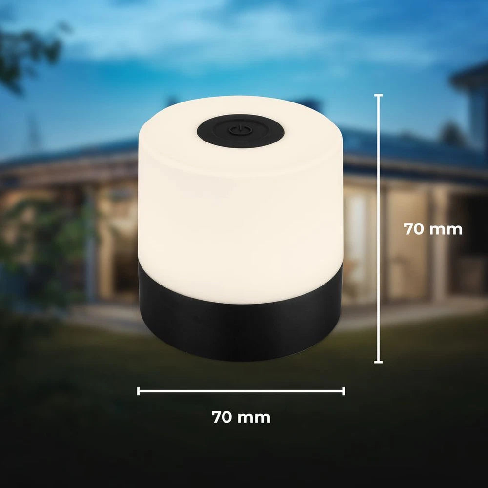 Mini LED Table Lamp Desk Light Rechargeable Battery Dimmable IP44 Touch