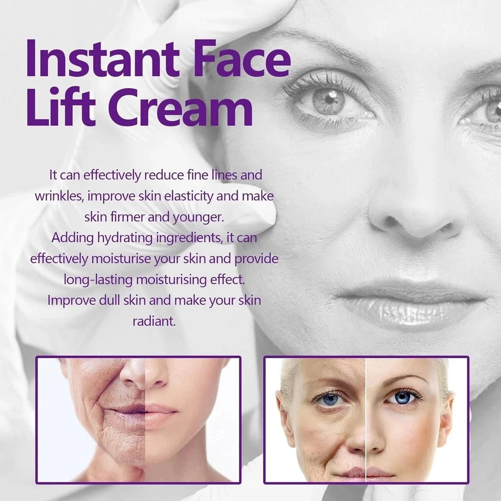 Instant Face Lift Cream Wrinkle Firming Skin Tightening Anti Ageing Moisturizer