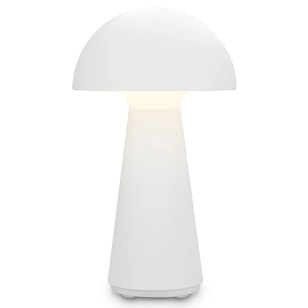 Cordless Rechargeable LED Table Lamp Mushroom Desk IP44 Battery Dimmable White