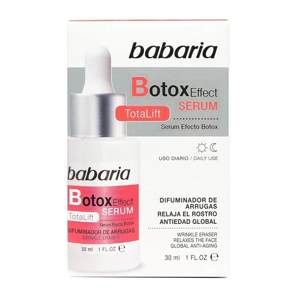 2 x Babaria BOTOX effect SERUM Total Lift 30ML brand new sealed box free post