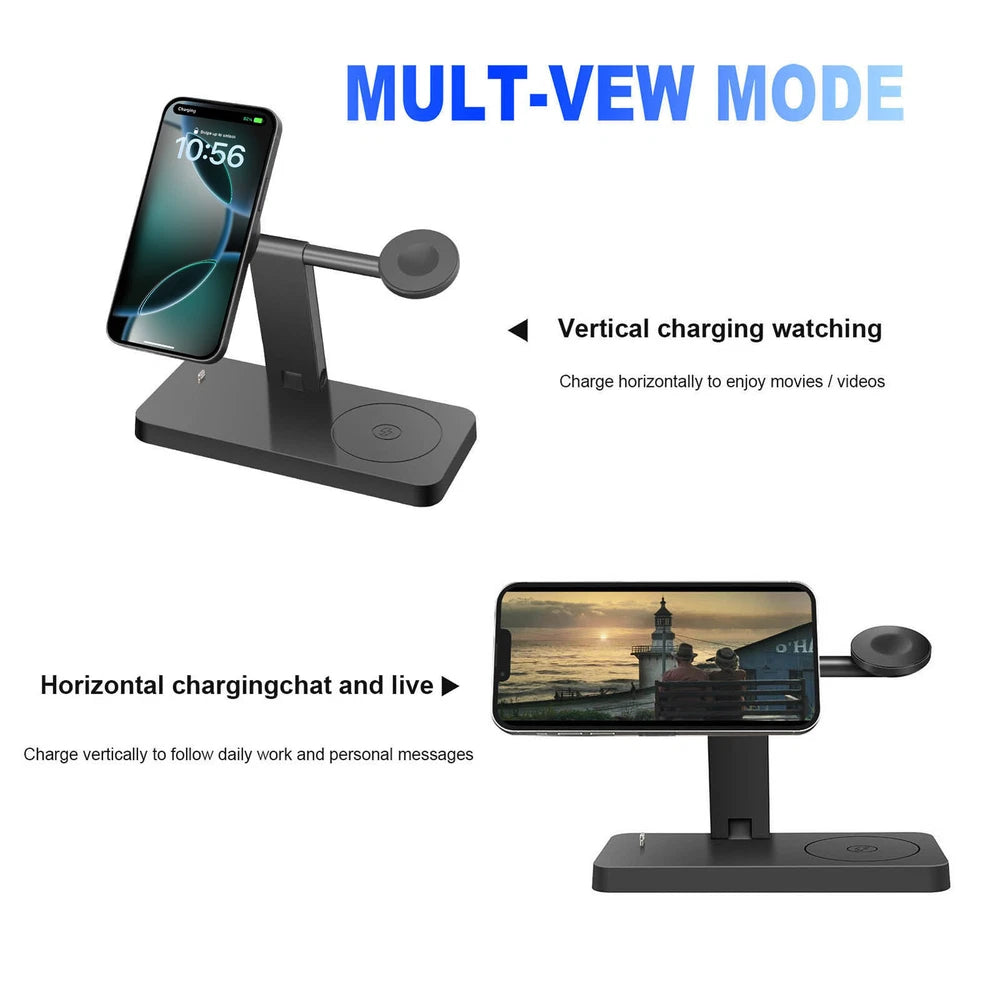 Wireless Charger 4in1 Fast Dock Charging Station For Apple Watch iPhone 16 15 14