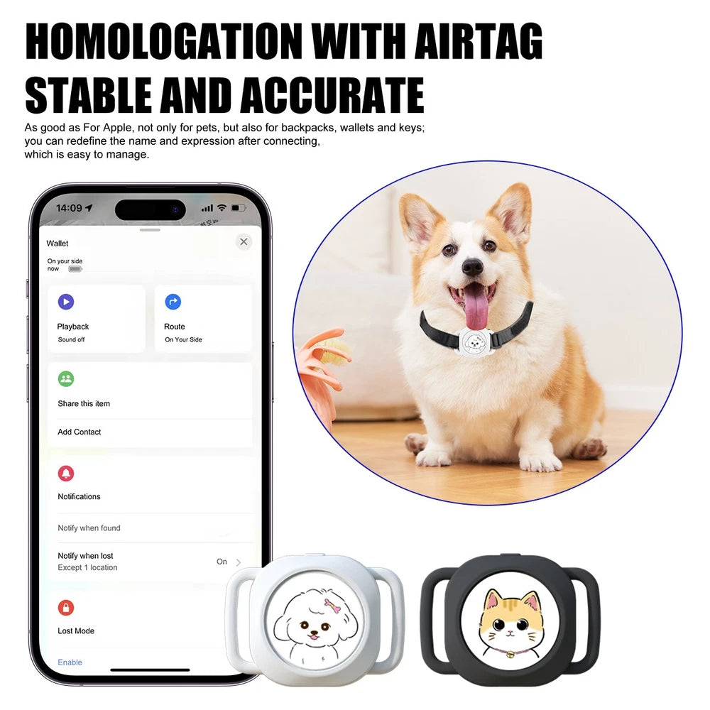 Mini Pet GPS Locator Tracker Waterproof Tracking Dog Collar AntiLost for iPhone