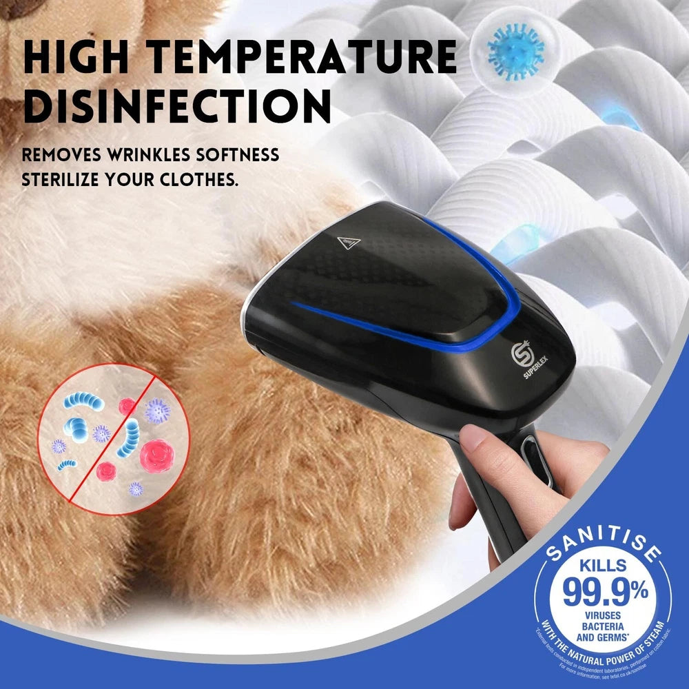 Portable Handheld Garment Clothes Steamer Travel Steam Iron Heat Fast UK.