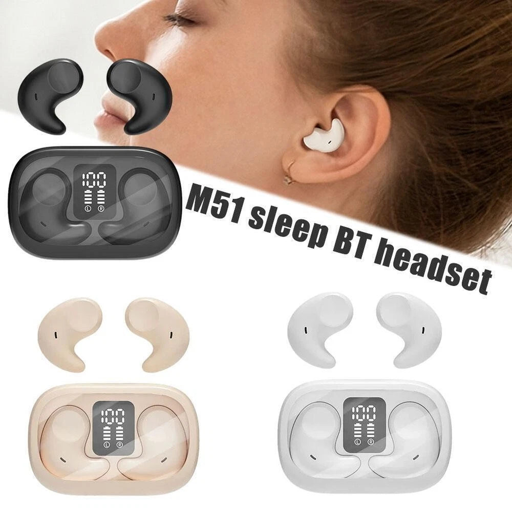 Wireless Bluetooth Earbuds Invisible Sleep Earphones Noise Cancelling Headphones