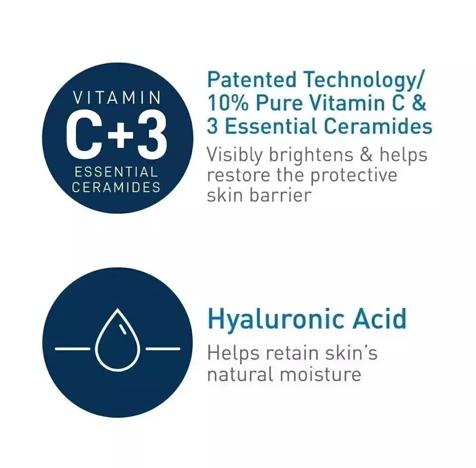 CeraVe Vitamin C Serum 30ml with Skin Brightening Serum