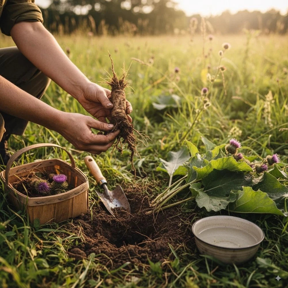 Organic Burdock Root & Leaves Herbal Cream Hayfever Relief & Anti-Inflammatory