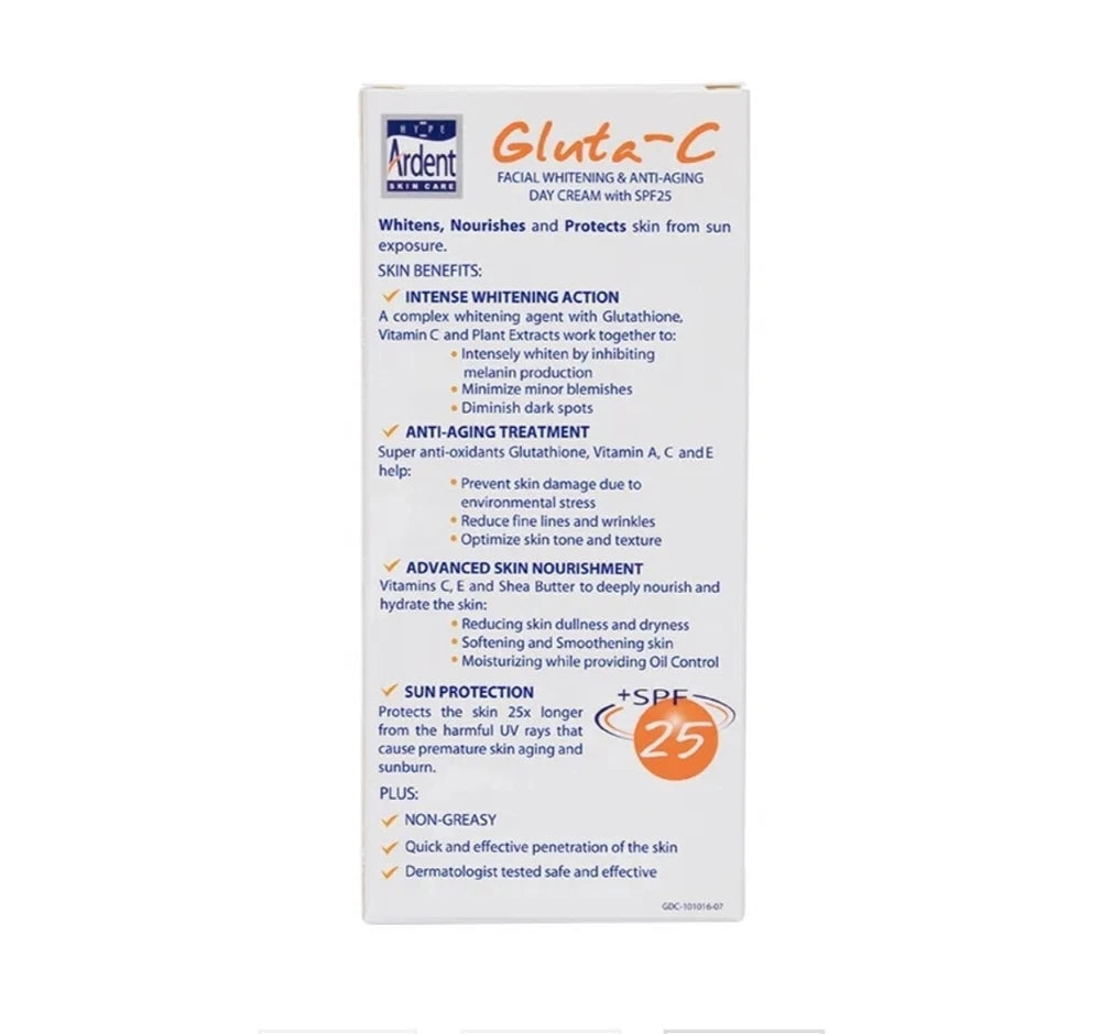 Gluta-C Skin Lightening & Brightening + Anti-aging SPF 25 Facial Day Cream 30ml