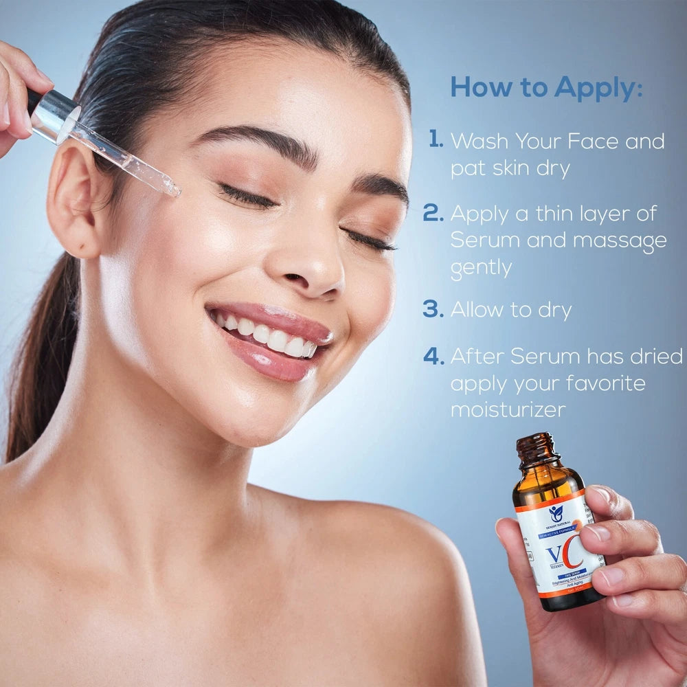 Vitamin C Serum For Face Anti-Aging Organic with Hyaluronic Acid Wrinkle Remover