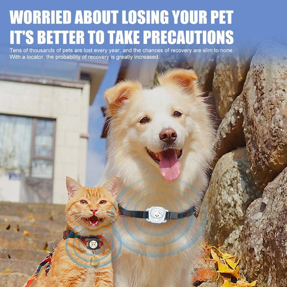 Mini Pet GPS Locator Tracker Waterproof Tracking Dog Collar AntiLost for iPhone