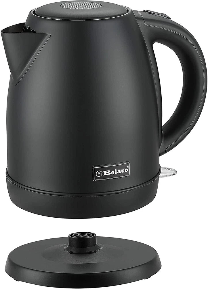 Belaco Electric Kettle Stainless Steel 1.7L,  2200w Fast Boil Cordless 360°