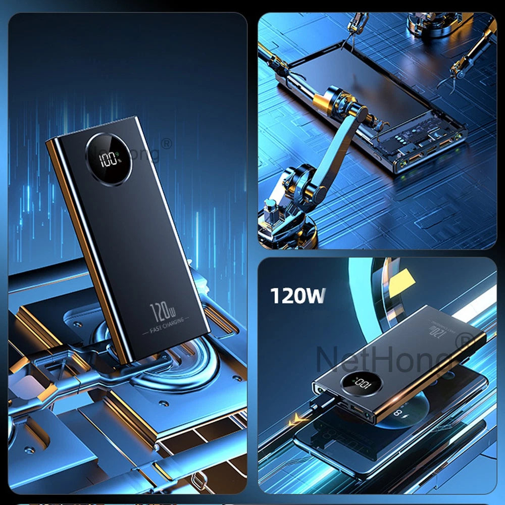 9000000mAh Power Bank Fast Charger Battery Pack Portable 4 USB for Mobile Phone.