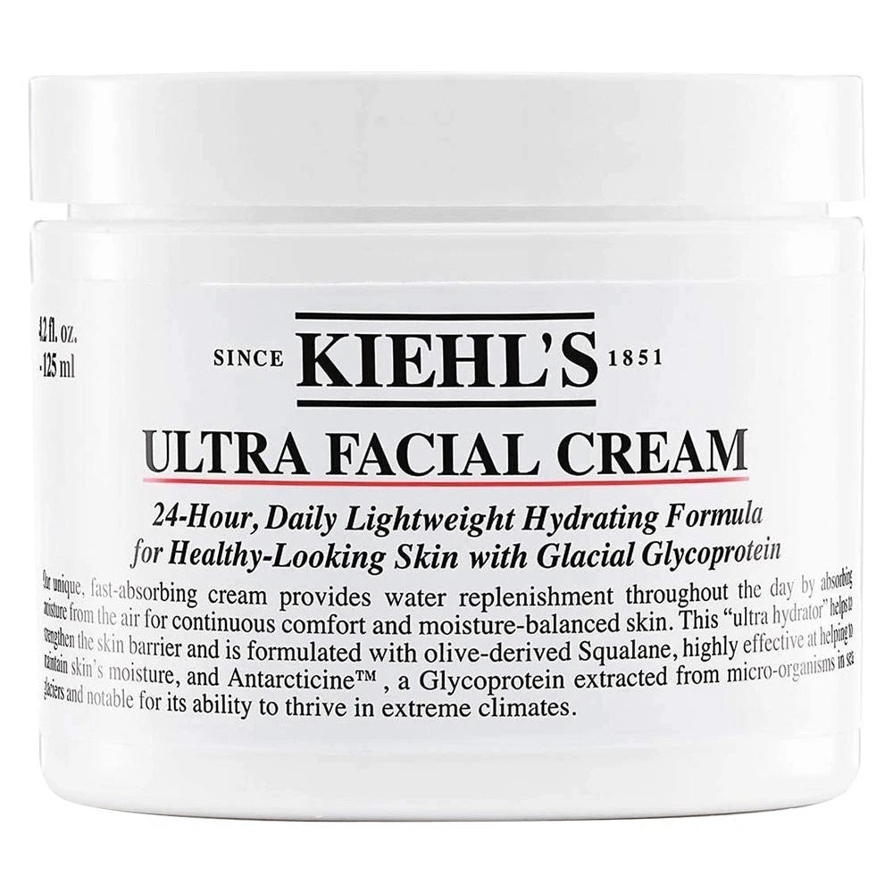 Kiehls 125ml Ultra Facial Cream Skincare Moisturiser Hydrating Deep Cleaning