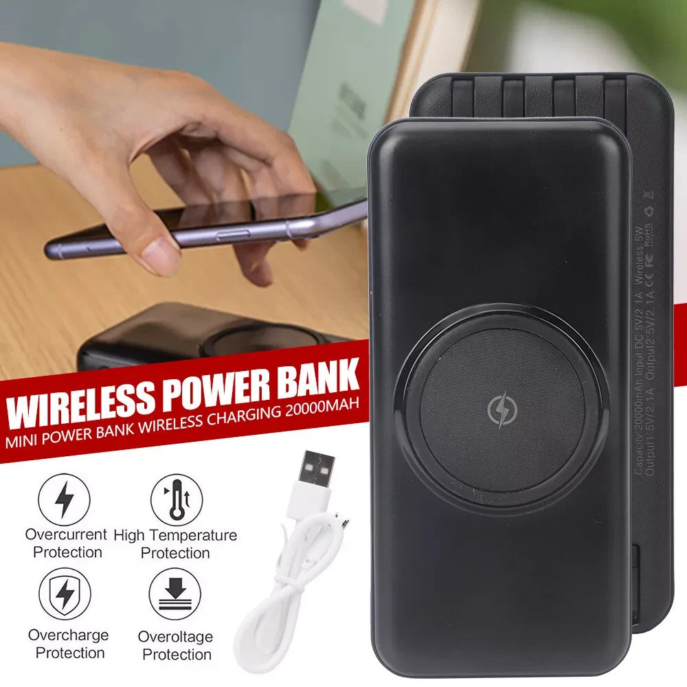 9000000mAh Portable Power Bank Wireless Charger Fast Charging Magnetic Charger