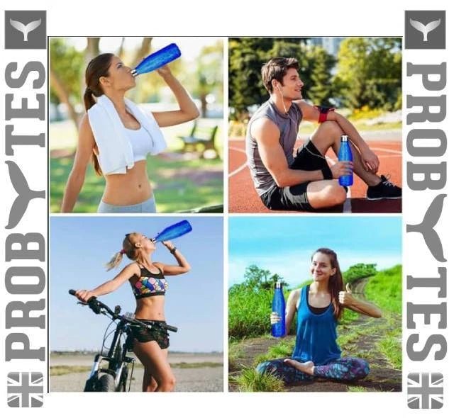 Stainless Steel Water Bottle Double Walled Vacuum Insulated Thermal Flask Sports