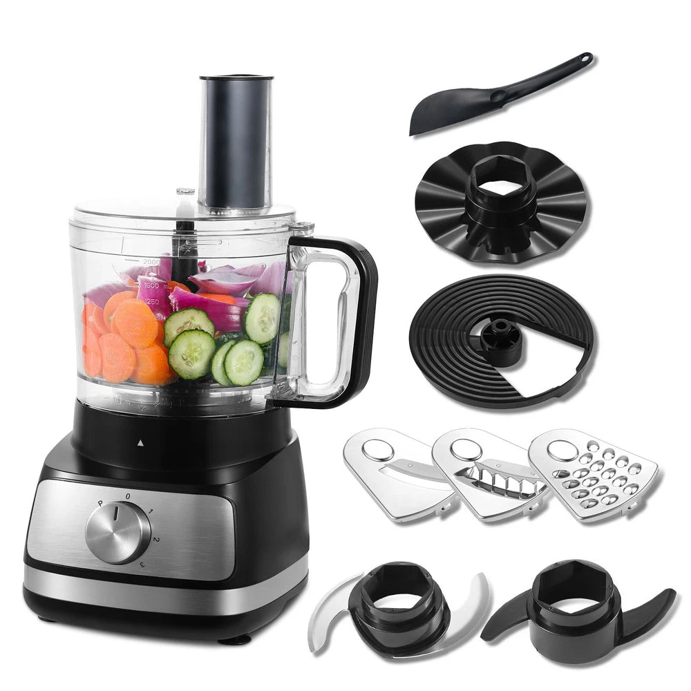 8 in1 Food Processor Chopper Mixer Electric Large Fruit Vegetable Blender Juicer