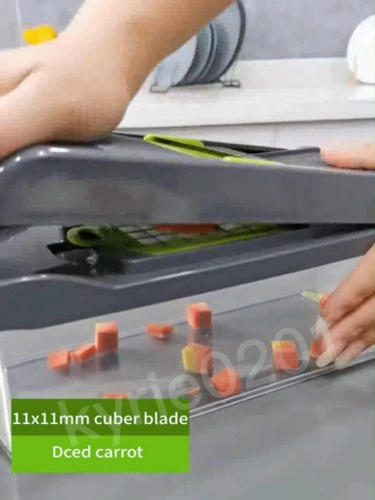 16 in 1 Vegetable Chopper Salad Fruit Mandolin Slicer Food Dicer Cutter Peeler