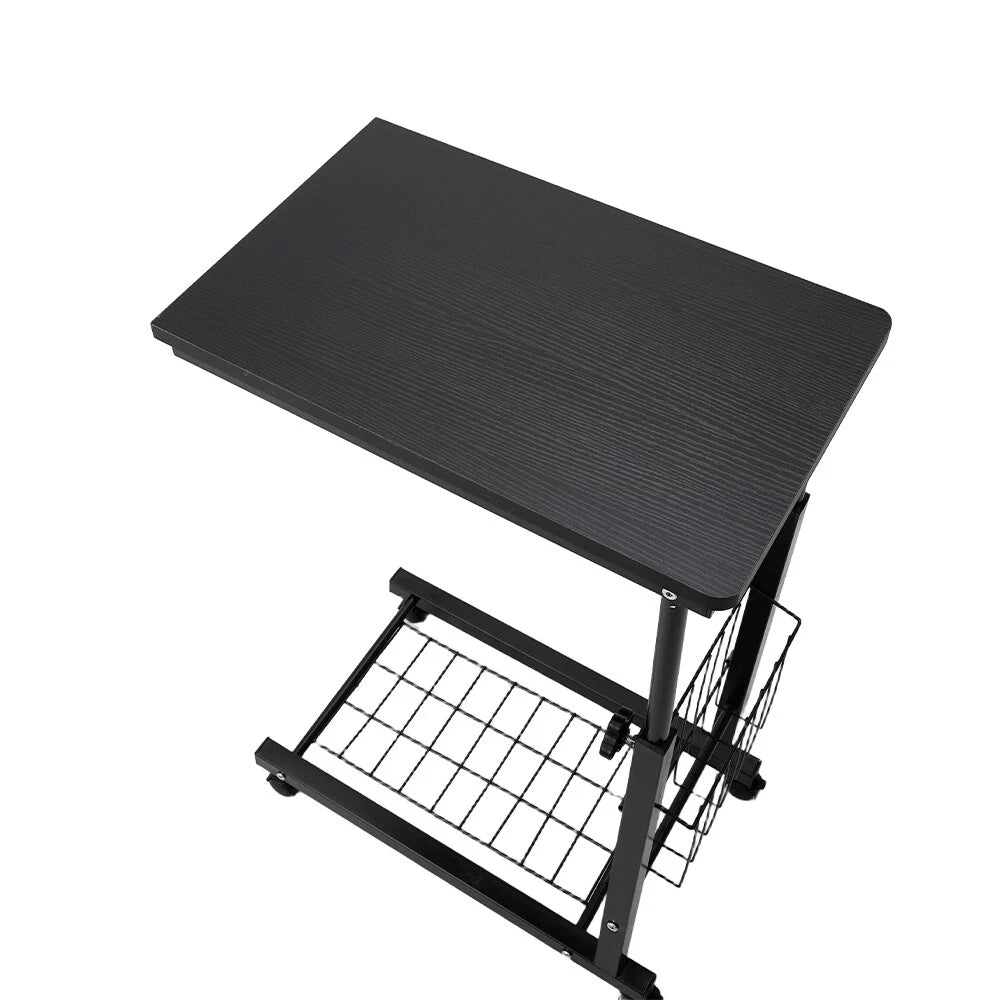 C-Shaped Movable Table Sofa Tea Desk Over Bed Side Tables Laptop Stand Workbench
