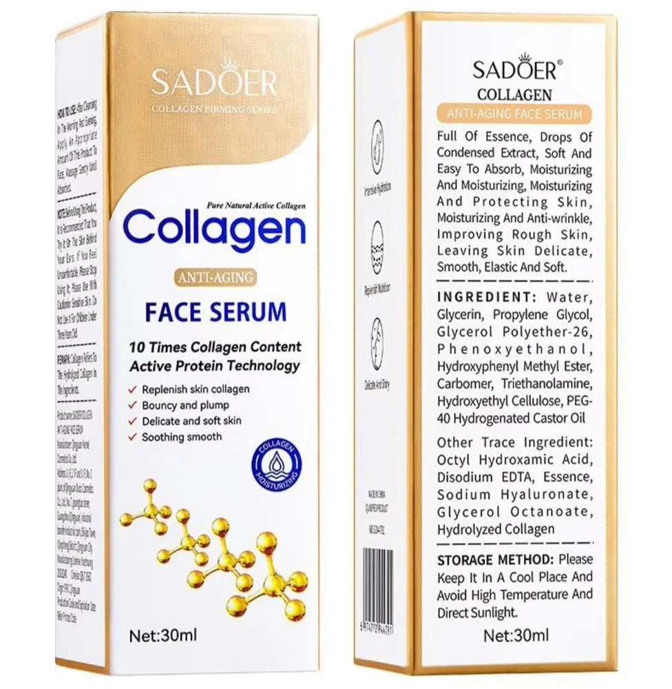 Collagen Face Serum 10x Collagen Content Active Protein Technology  30ml