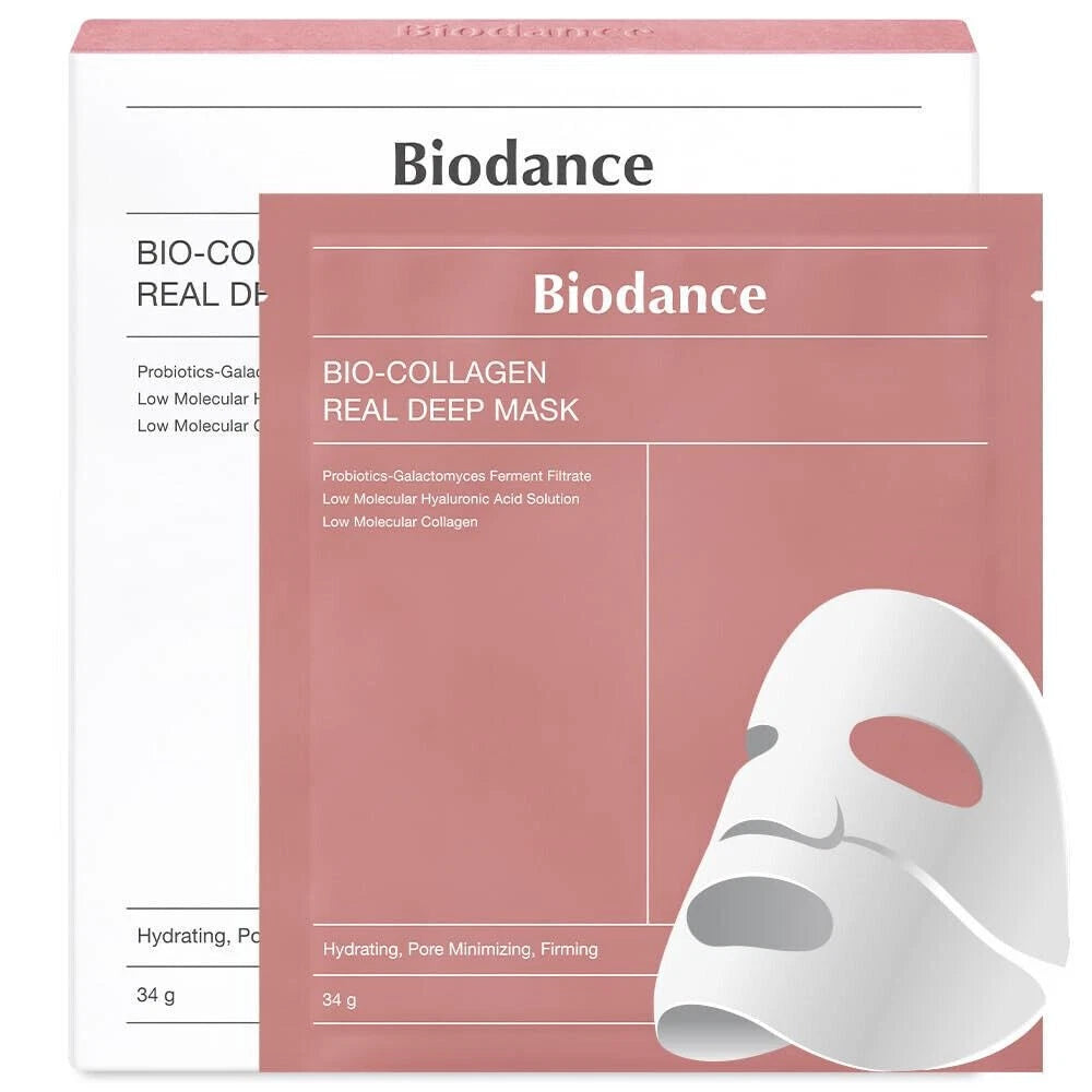 4pcs BIODANCE Bio-Collagen Real Deep Mask Sheet Deep Mask Overnight Mask UK