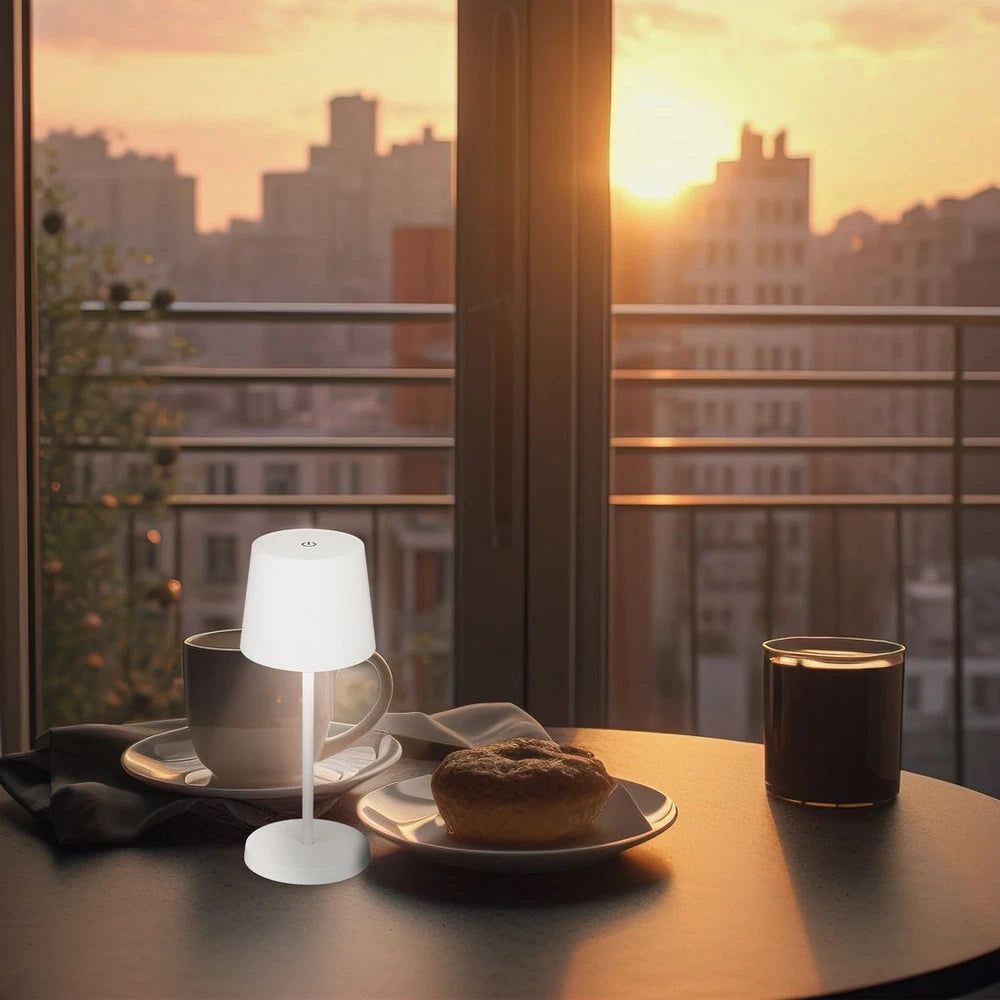 Cordless LED Table Lamp Rechargeable Desk Light IP44 Touch Dimmable White