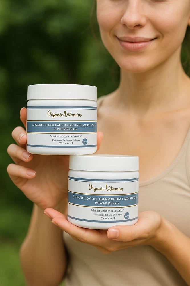 2 Natural Collagen Beauty Cream 8 oz HYDROLIZED SKIN CARE ( 2 JAR )Retinol Face