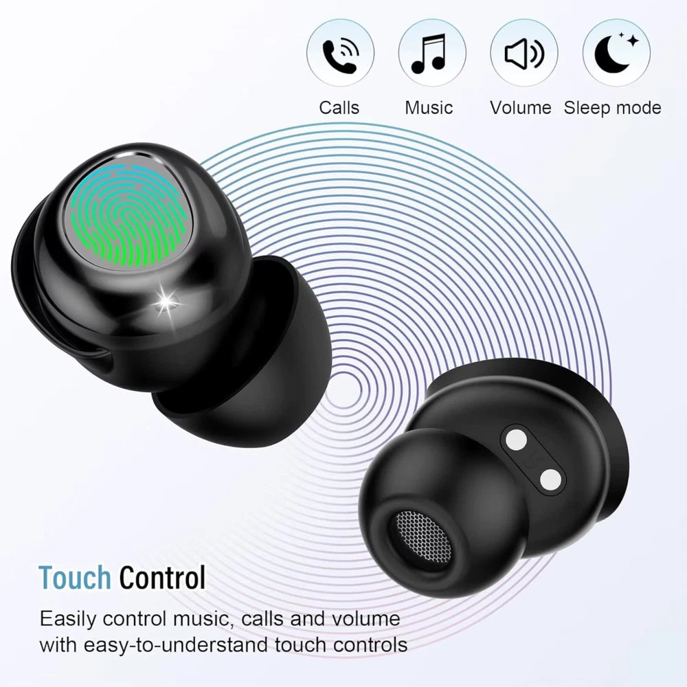 Wireless Earbuds Bluetooth 5.4 Sleep 47H In Ear Noise Cancelling Earphones IP7