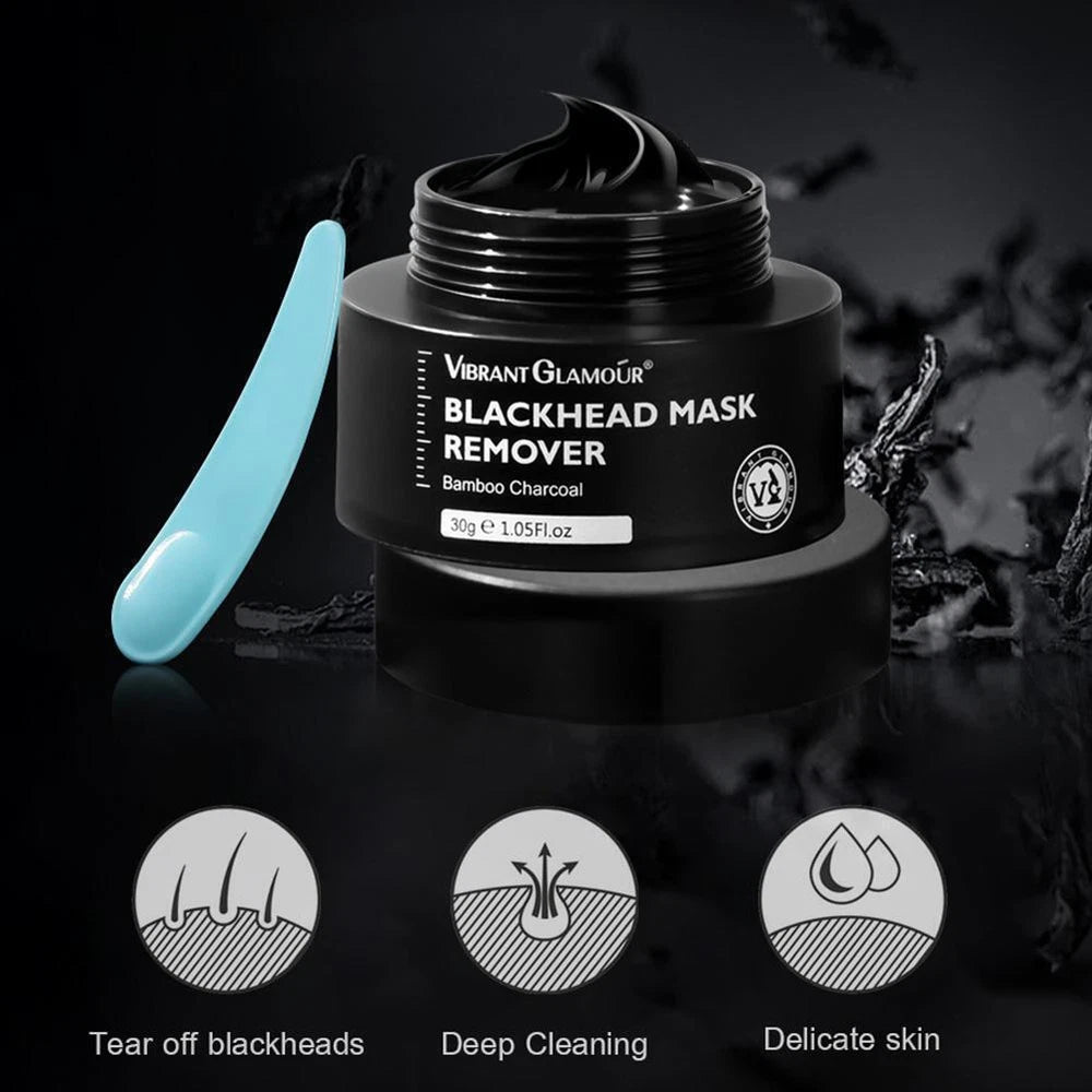 Bamboo Charcoal Blackhead Removal Peel-Off Nose Mask Clean Pores Tool♤