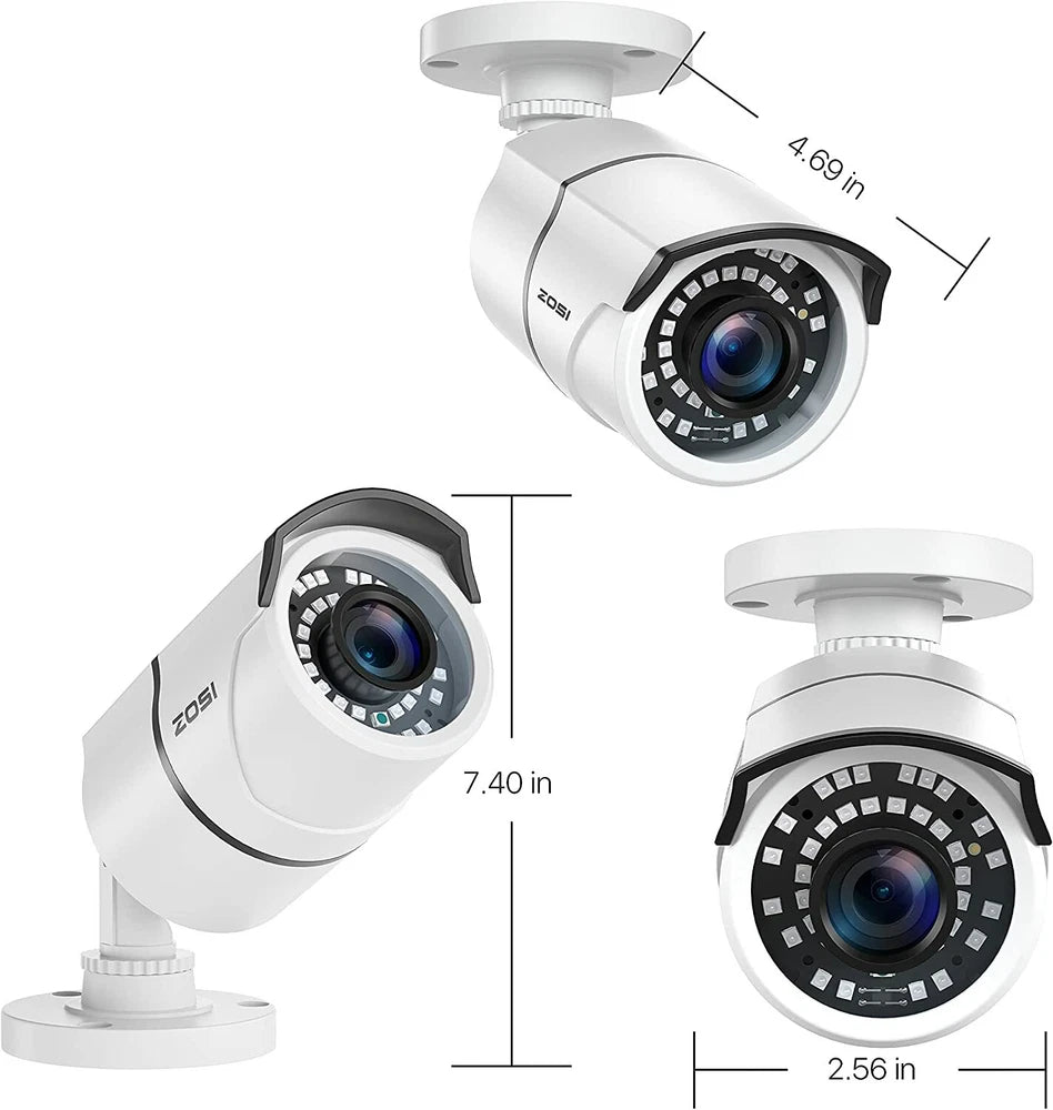 CAMERA 1080P 4-in-1 CCTV Camera Bullet 3000TVL Home Security Night Vision Outdoor