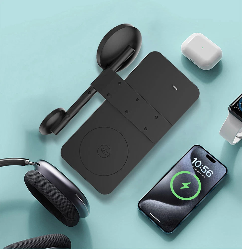 Wireless Charger 4in1 Fast Dock Charging Station For Apple Watch iPhone 16 15 14