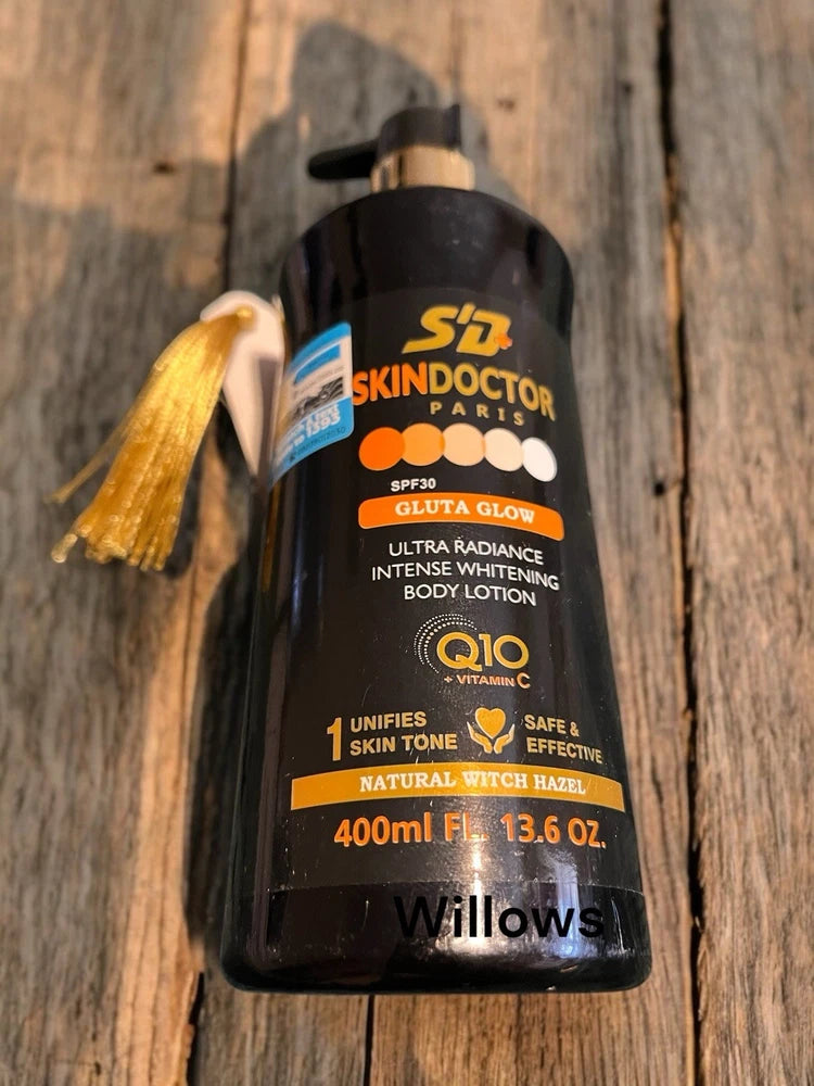 Skin Doctor Gluta Glow Skin Whitening Lotion Body Milk 400ml SPF 30 (ORIGINAL)