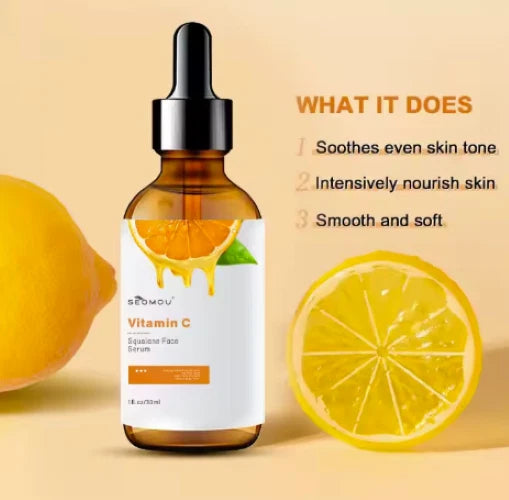 Vitamin C With Squalane face serum - Anti Aging & Anti Wrinkle