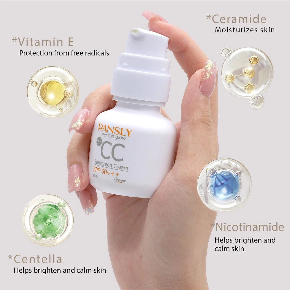 Sunscreen  SPF 50+++ Care Day Moisturising Cream Anti Redness 8IN1 40ML Organic