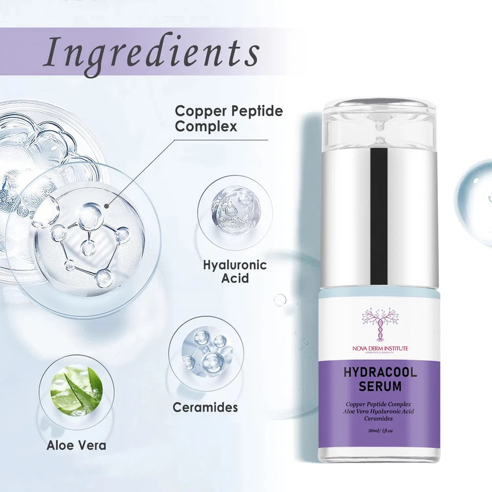 HydraCool Serum Face Lift Serum Hydrating with Peptides , 20% Hyaluronic Acid