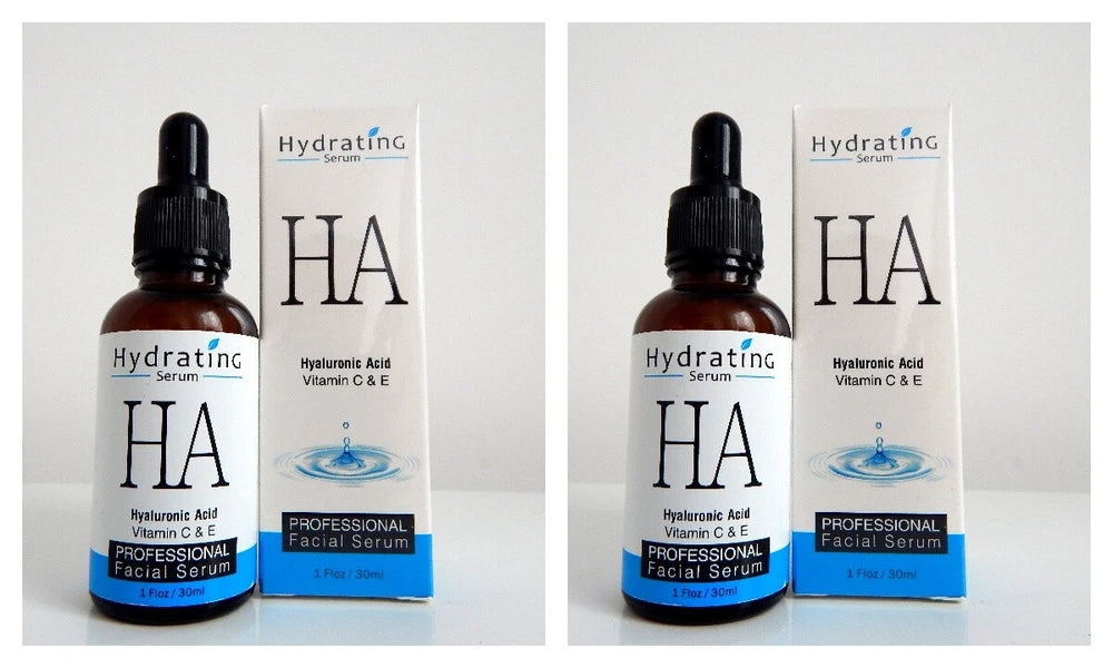 2x30ml Vitamin C Face Serum Hyaluronic Acid Retinol Collagen Anti Aging/Wrinkles